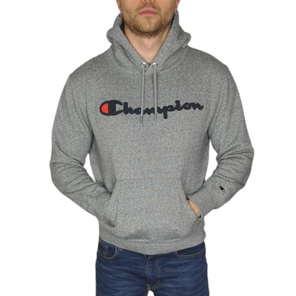 Champion Other - Men's Champion Spell Out Hood In Grey Size Medium (short)
